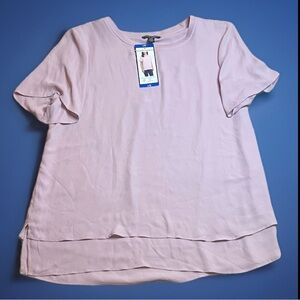 NWT Hilary Radley Soft Pink Flowy Casual Top sz L